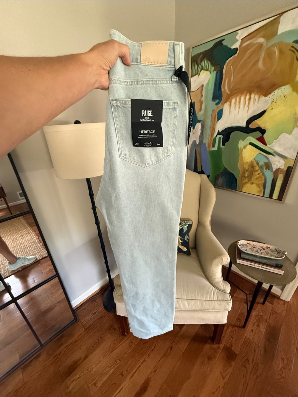 PAIGE Light Blue Heritage Straight Jeans